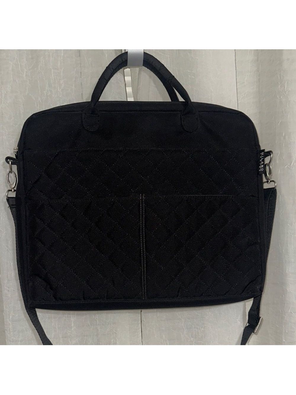 MILANO Series Black Padded Laptop Bag